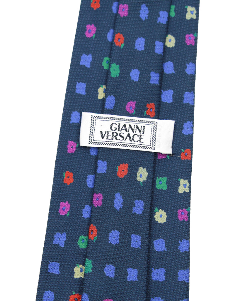 1990s Abstract Floral Pattern Tie