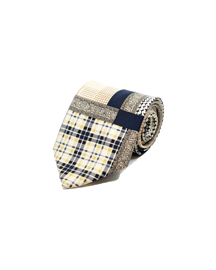 Vintage Aquascutum Patchwork effect Tie 