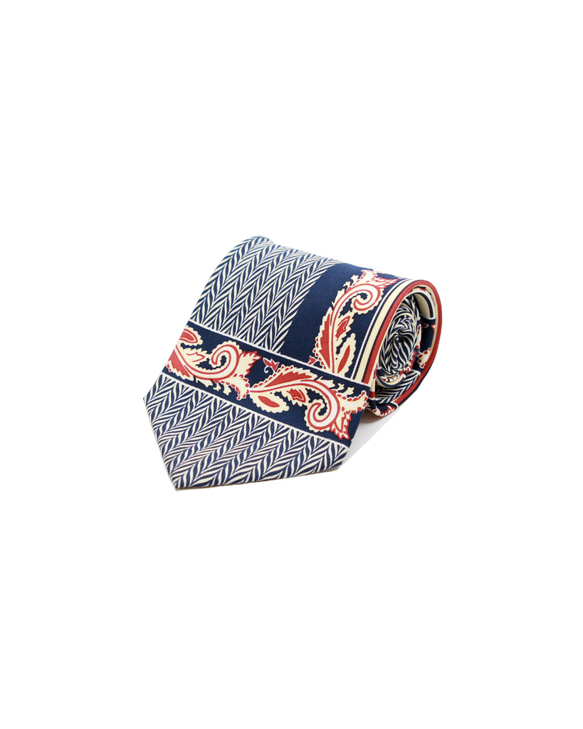 Vintage Charles Jourdan Patchwork Effect Tie