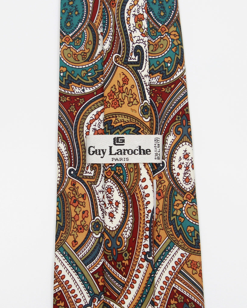 Vintage Guy Laroche Abstract Pattern Tie