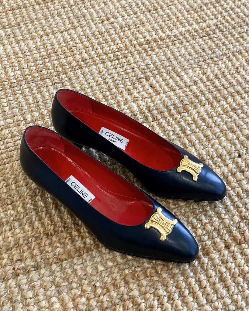 Vintage Celine Triomphe Shoes