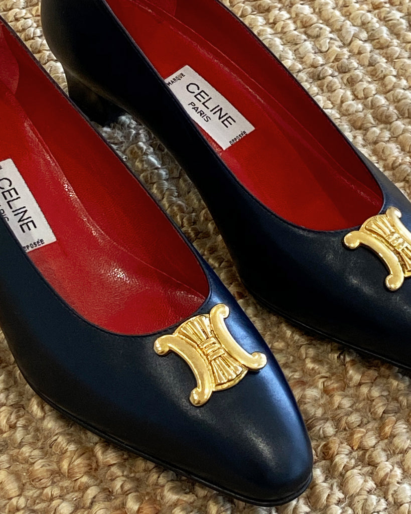 Vintage Celine Triomphe Shoes