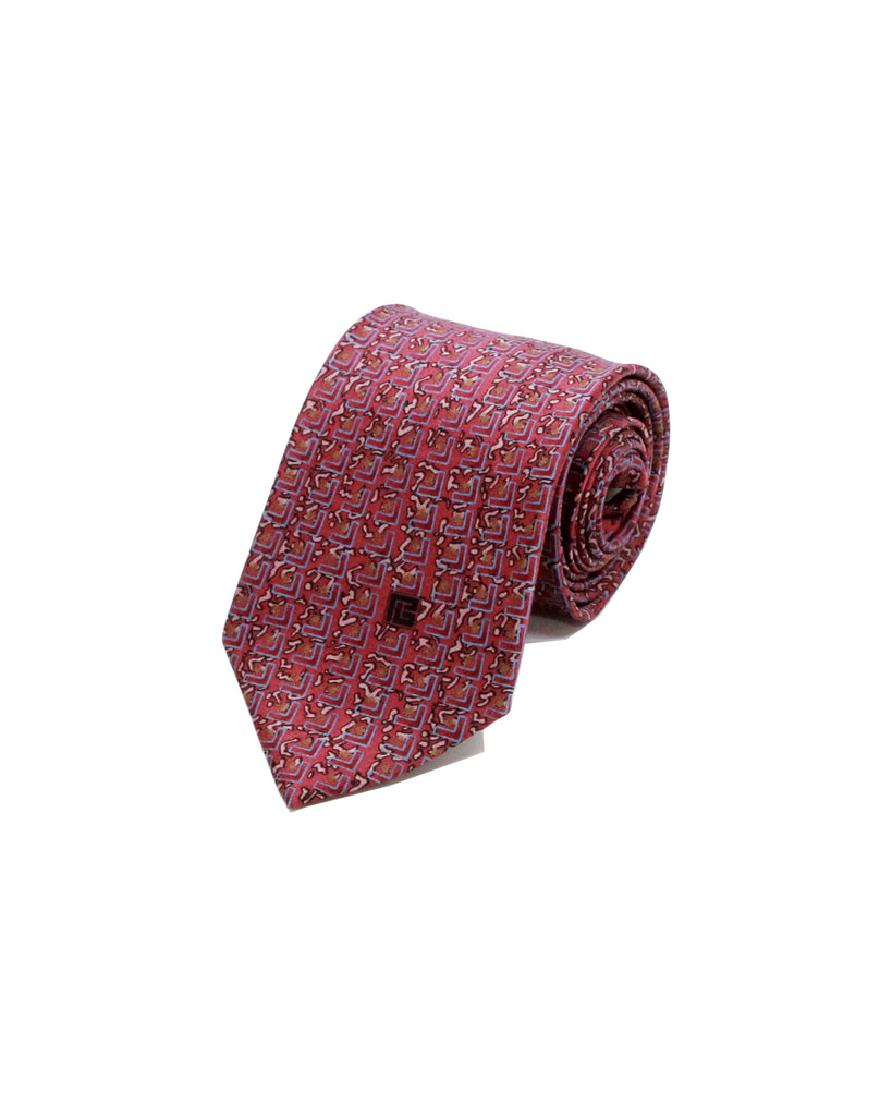 1990s Pierre Balmain Silk Pattern Tie