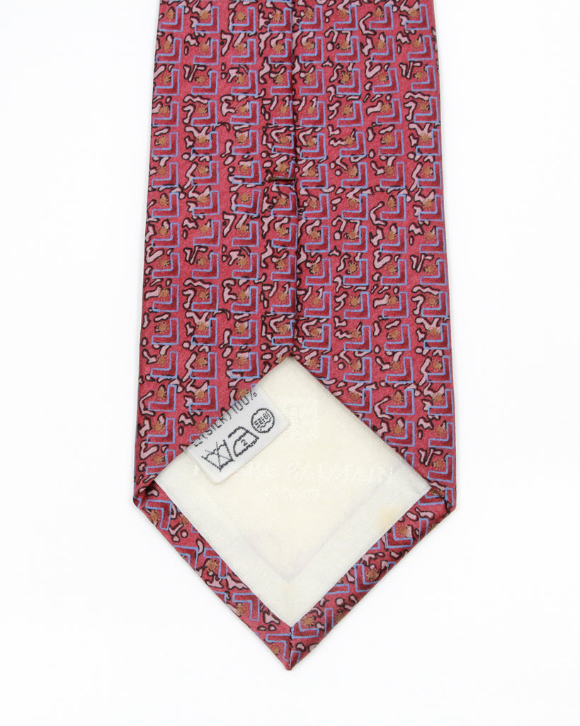 1990s Pierre Balmain Silk Pattern Tie