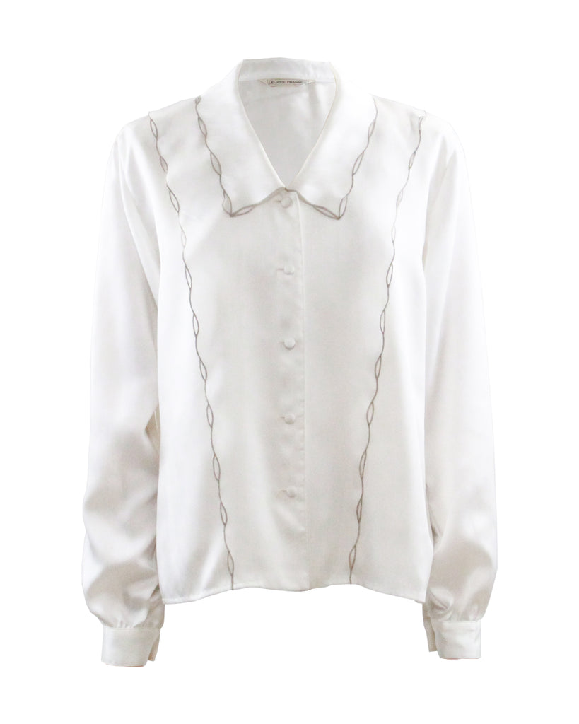 Vintage Jose Phanne Ruffle Blouse