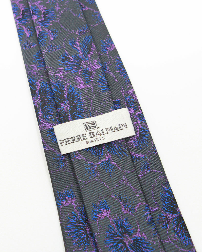 1990s Pierre Balmain Floral Pattern Tie