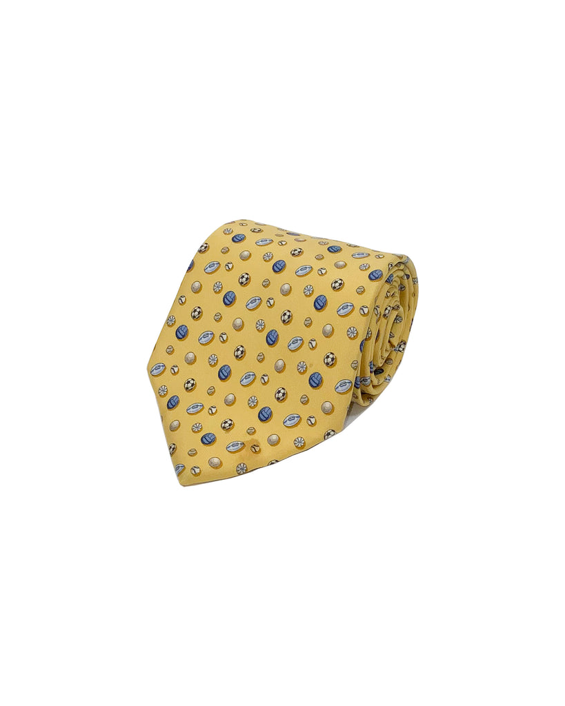 Vintage Salvatore Ferragamo Ball Motif Tie