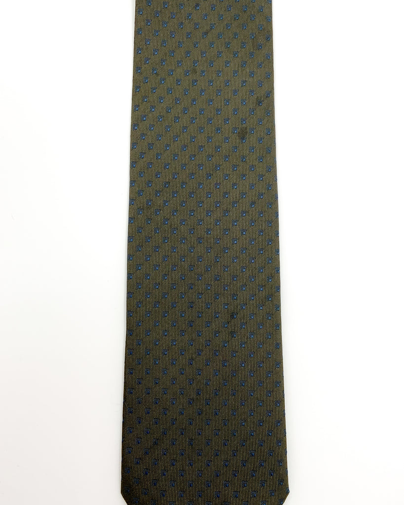 Vintage Fendi Blue Pattern Tie