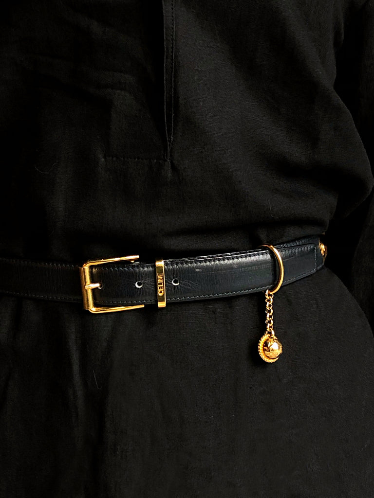 1990s Celine Leather Belt