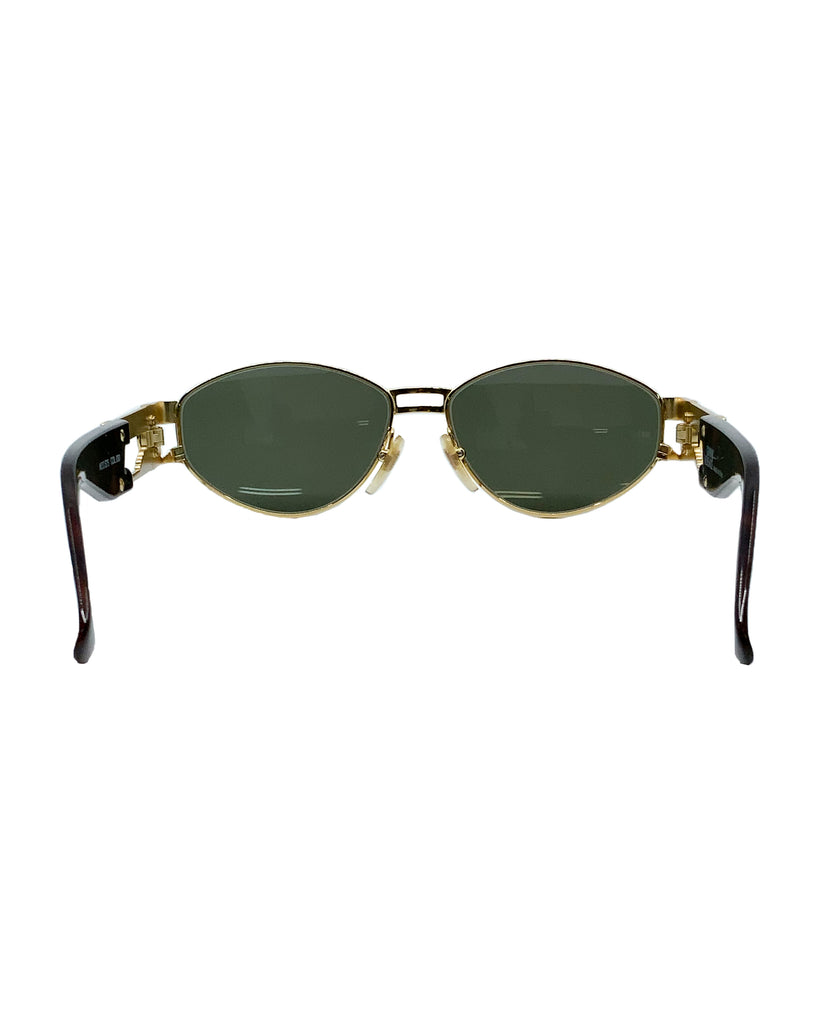 Vintage Versace Gold Logo Sunglasses (S75)