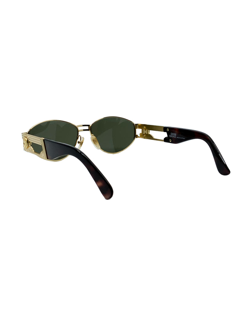 Vintage Versace Gold Logo Sunglasses (S75)