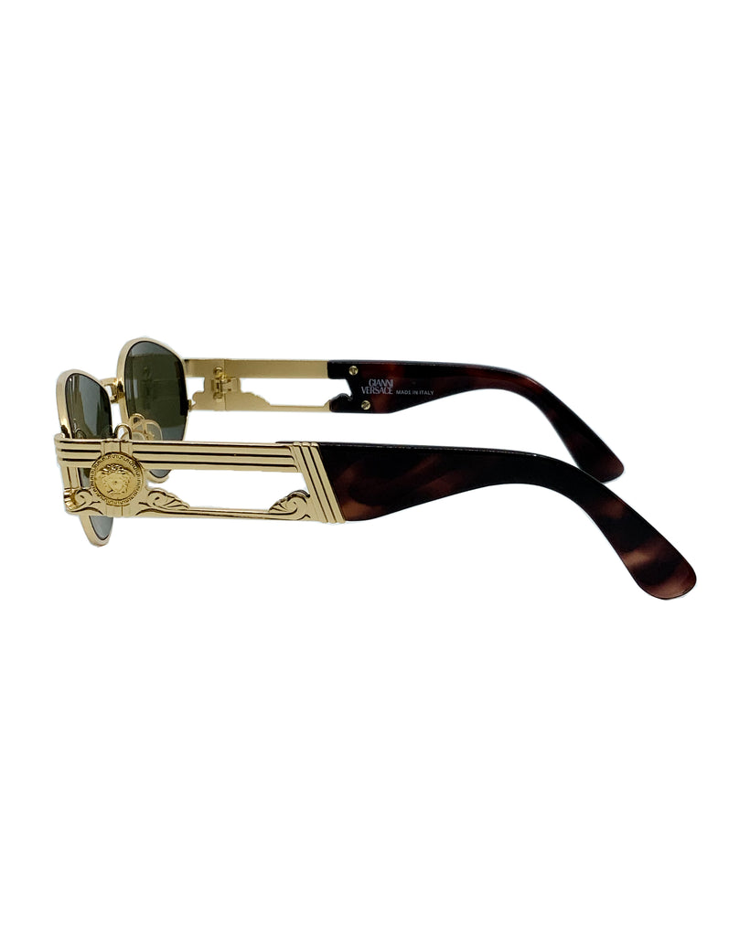 Vintage Versace Gold Logo Sunglasses (S75)