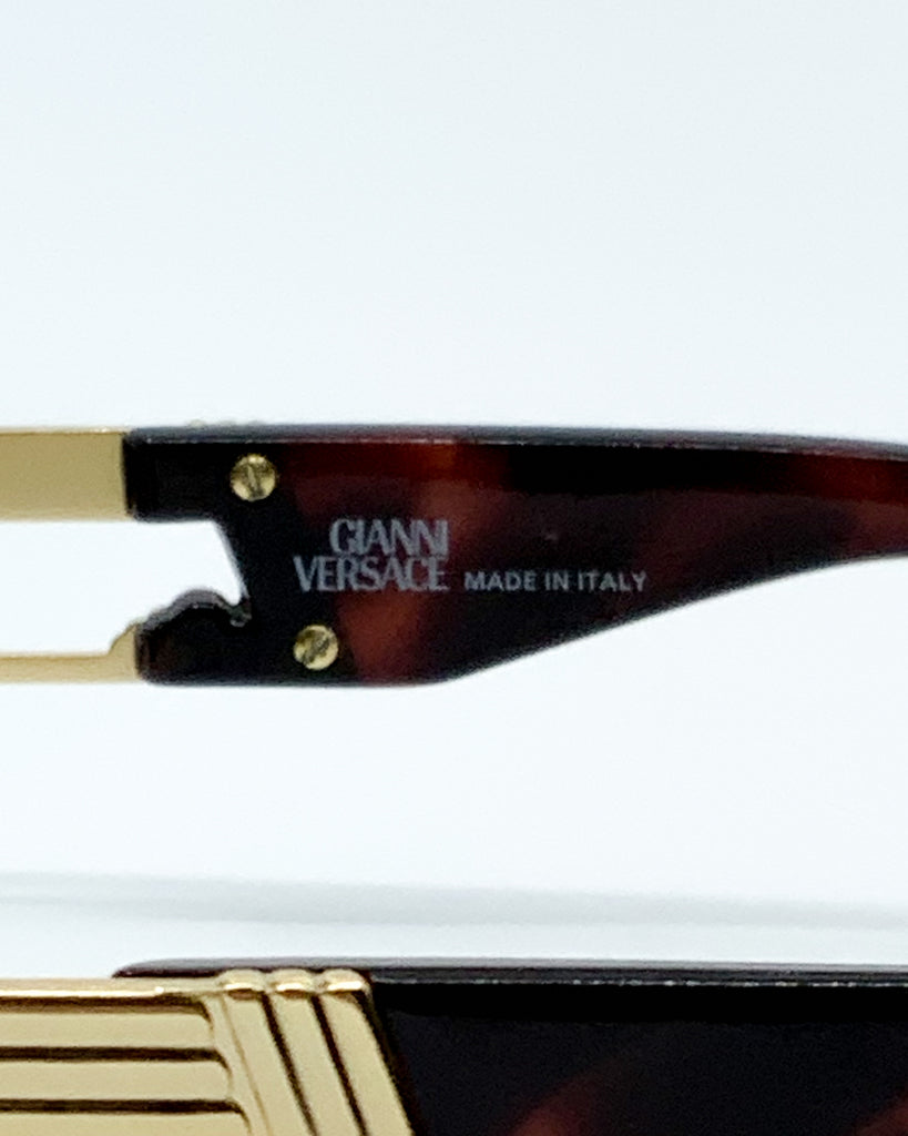 Vintage Versace Gold Logo Sunglasses (S75)