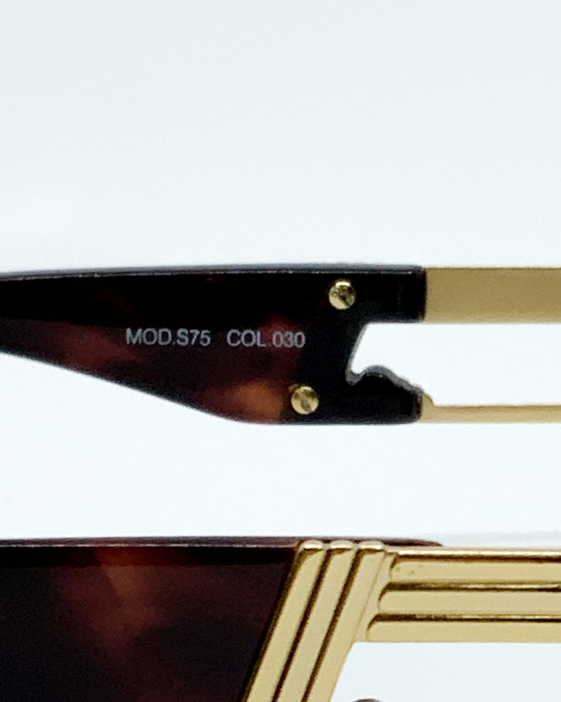 Vintage Versace Gold Logo Sunglasses (S75)