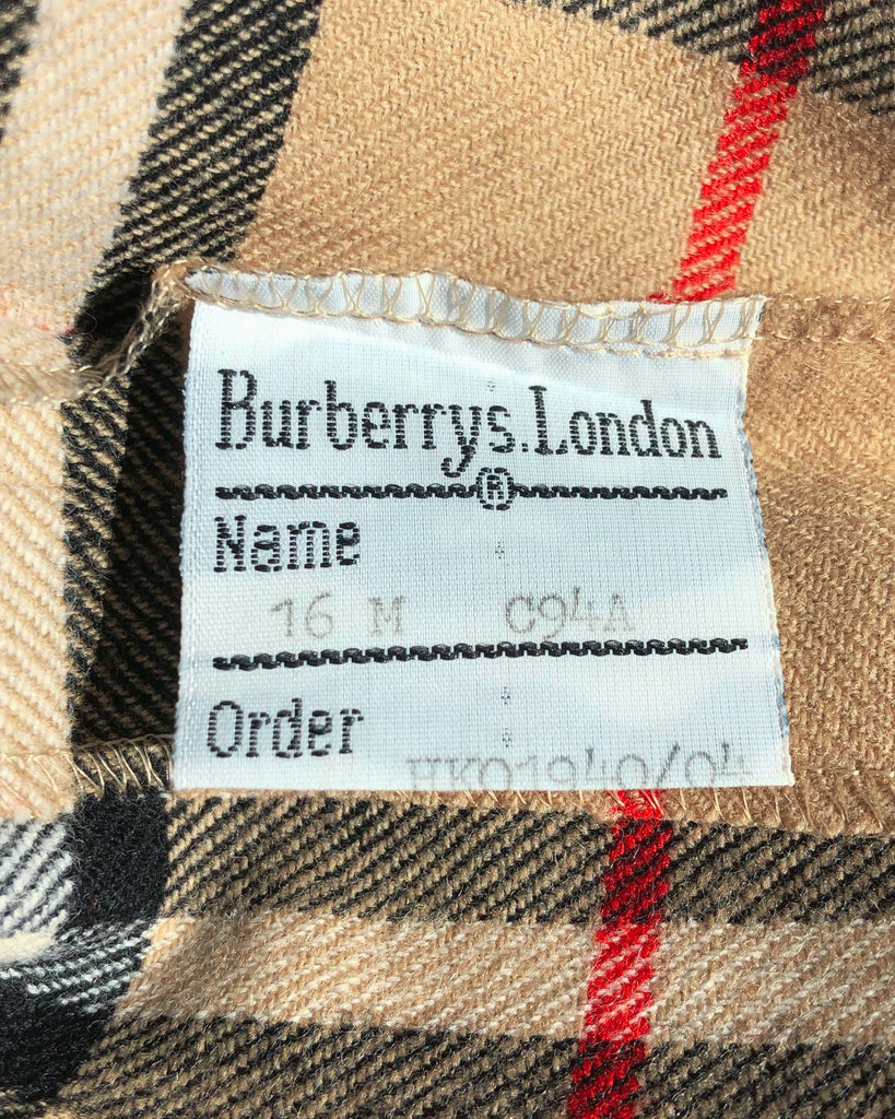 1994 Vintage Burberry London Wool Knee-length Skirt