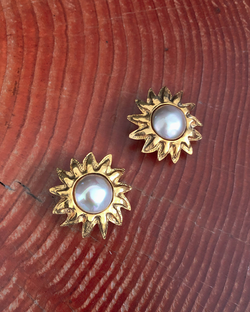 1980s Chanel Sunburst Earrings